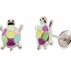Boucles d'oreille Tortue (argent)