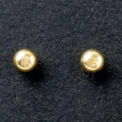Boucles d'oreilles boule 3 mm (or jaune 750°)