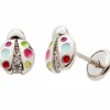 Boucles d'oreilles Coccinelles Oxydes (argent)