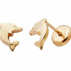 Boucles d'oreilles Dauphin (or jaune 375°)