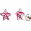 Boucles d'oreilles Etoile de mer (argent)