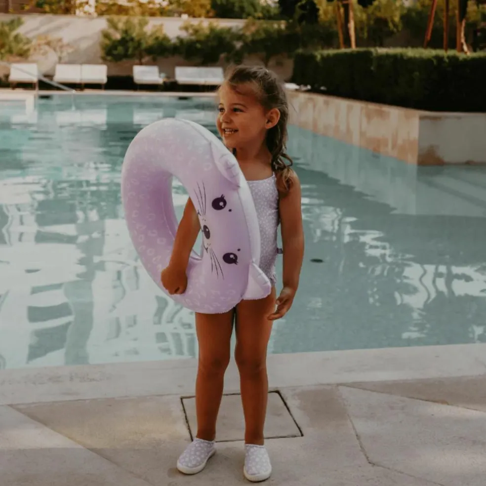 Bouée animal Léopard lila (55 cm)