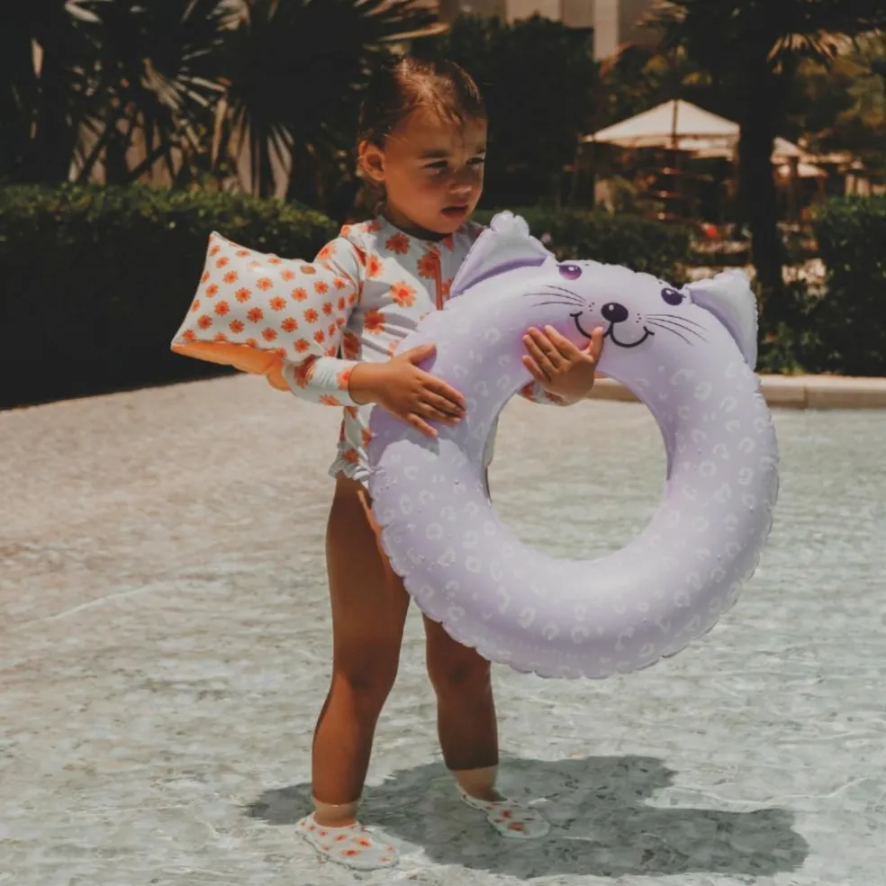 Bouée animal Léopard lila (55 cm)