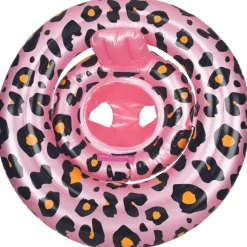 Bouée bébé Léopard rose et doré