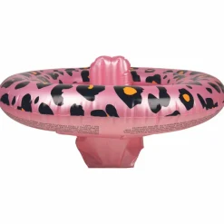 Bouée bébé Léopard rose et doré