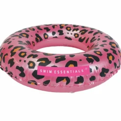 Bouée Léopard rose et doré (55 cm)