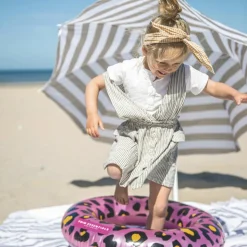 Bouée Léopard rose et doré (55 cm)