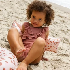 Bouée Léopard vieux rose