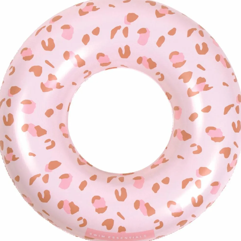 Bouée Léopard vieux rose (90 cm)