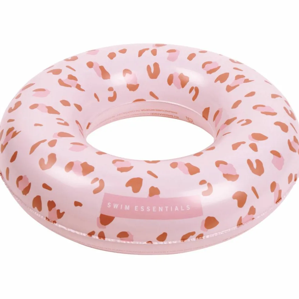 Bouée Léopard vieux rose (90 cm)