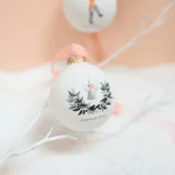 Boule de Noël Ange x Atelier Oranger (personnalisable)