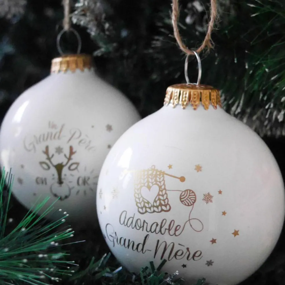 Boule de Noël Grand-père en or