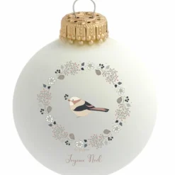 Boule de Noël Joyeux Noël Les Yeux Fripons (personnalisable)