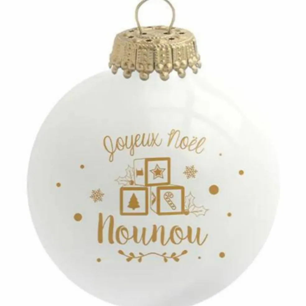 Boule de Noël Joyeux Noël Nounou