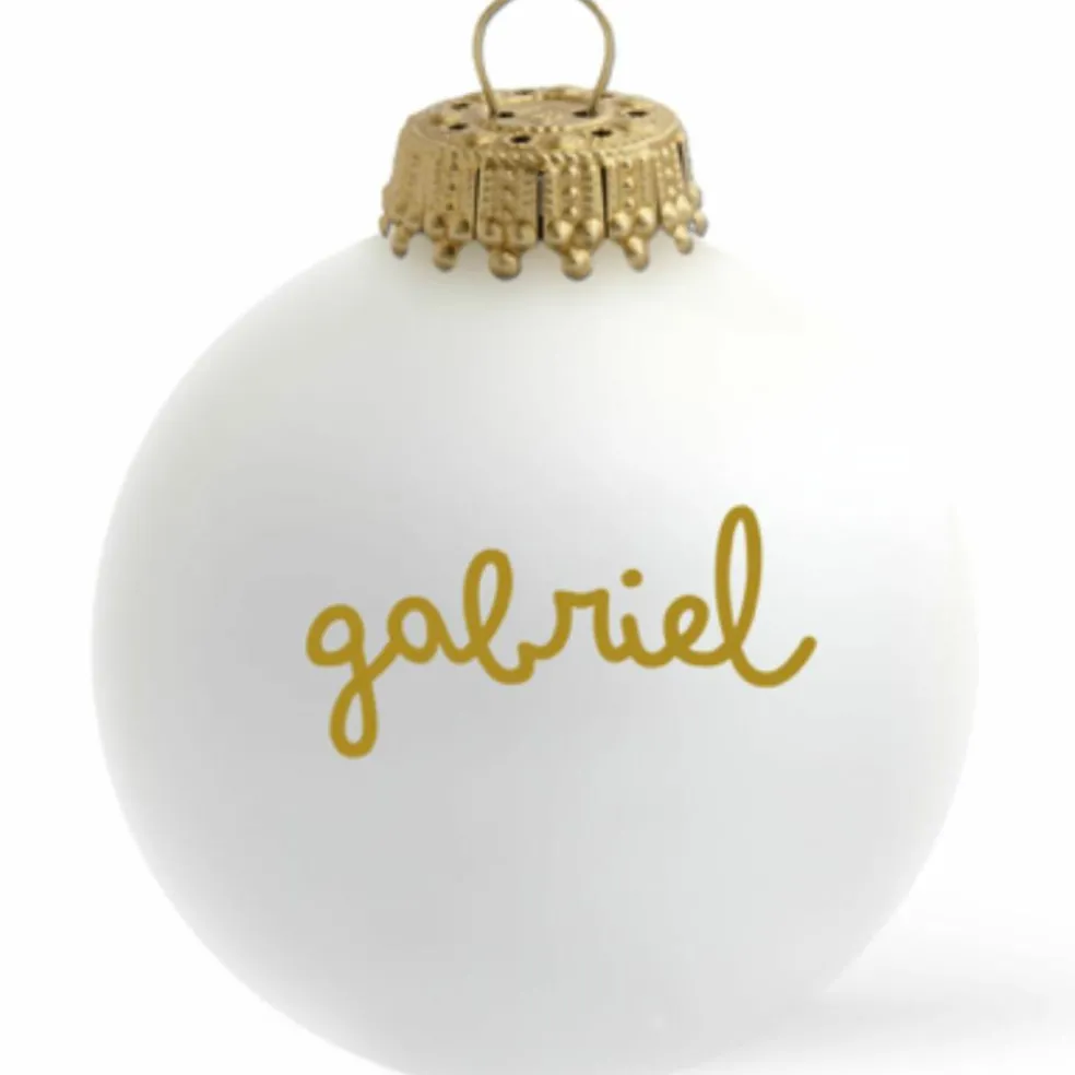 Boule de Noël Mon 1er Noël Les Yeux Fripons (personnalisable)