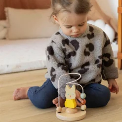 Boulier en bois avec tour à empiler