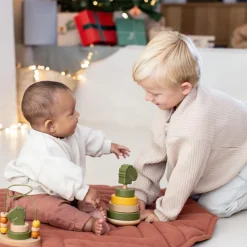 Boulier en bois avec tour à empiler Mr. Dino