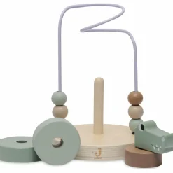 Boulier en bois avec tour à empiler Jungle Jambo Croco