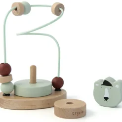 Boulier en bois avec tour à empiler ours Mr. Polar Bear