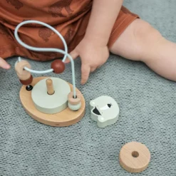 Boulier en bois avec tour à empiler ours Mr. Polar Bear