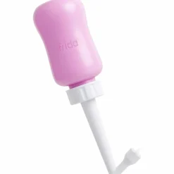 Bouteille de lavage périnéale renversée