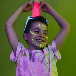 Bouteille sensorielle à paillettes Float Rose fluorescente