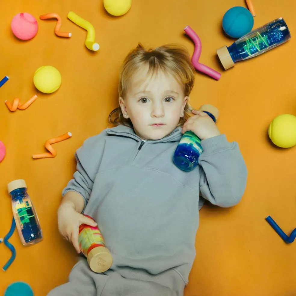 Bouteille sensorielle Move Spiral Blue