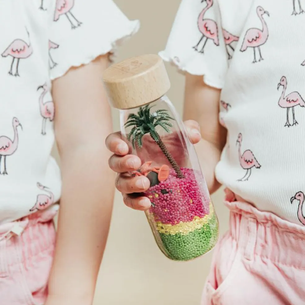 Bouteille sensorielle Spy Flamant rose