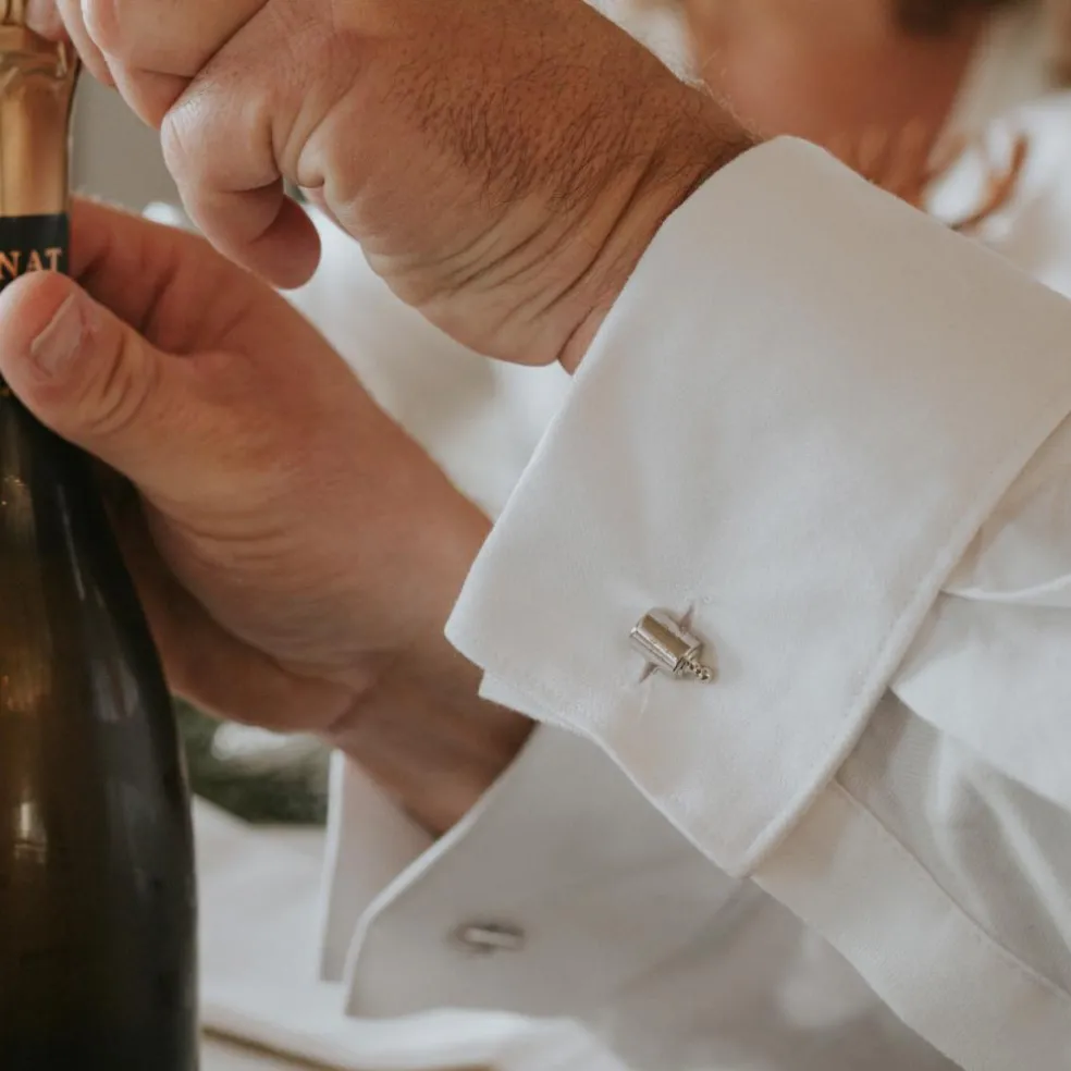 Boutons de manchette Mon Petit Poids personnalisable (laiton)