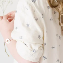 Bracelet cordon enfant Mini jeton colombe (argent 925°)