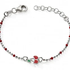Bracelet Cerise 14,5 cm (argent)