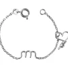 Bracelet chaîne La petite minuscule argent (personnalisable)