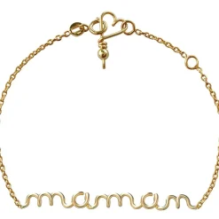 Bracelet chaîne Maman S (goldfilled jaune 14 carats)