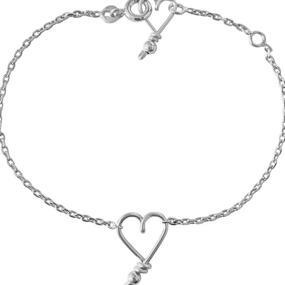 Bracelet chaîne Mon cœur S (argent massif 925)