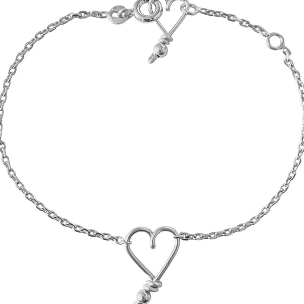 Bracelet chaîne Mon petit cœur argent