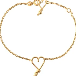 Bracelet chaîne Mon petit cœur goldfilled jaune