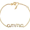 Bracelet chaîne Prénom goldfilled jaune (personnalisable)