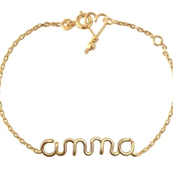 Bracelet chaîne Prénom goldfilled jaune (personnalisable)