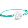 Bracelet cordon Ange personnalisable (argent 925°)