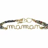 Bracelet cordon liberty Maman goldfilled jaune (personnalisable)