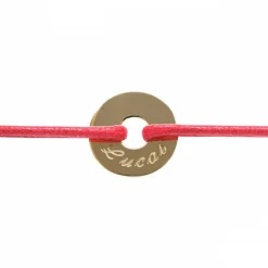 Bracelet cordon Mini Jeton (plaqué or jaune)