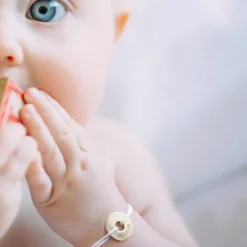 Bracelet cordon Mini Jeton (plaqué or jaune)