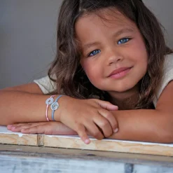 Bracelet cordon Mini jeton étoile (argent 925°)