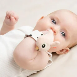 Bracelet hochet lot de 2 Happy clouds Rose