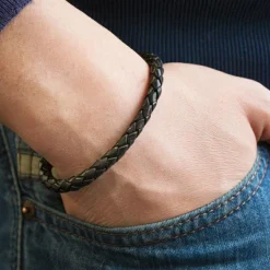 Bracelet L'Epicurien noir (acier)