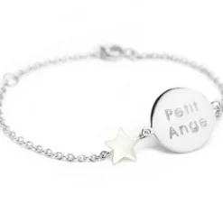 Bracelet Lovely nacre étoile (argent 925°)