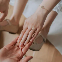 Bracelet médaille Madelaine (plaqué or jaune)