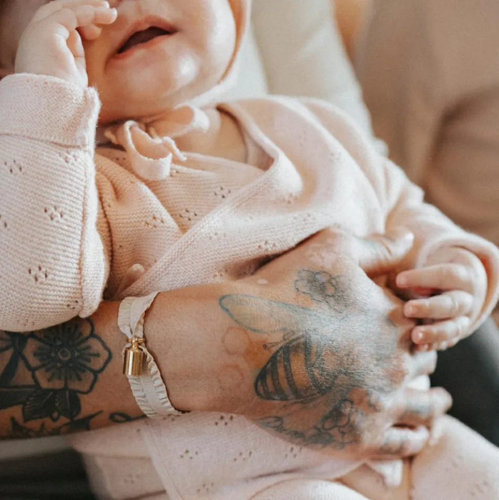 Bracelet Mon Petit Poids en plaqué or jaune (personnalisable)