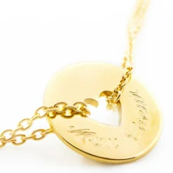 Bracelet Poème coeur (plaqué or jaune)