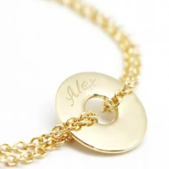 Bracelet Poème (plaqué or jaune)